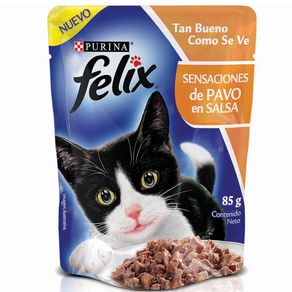 Snacks-para-gato-FELIX-SENSACIONES-de-Pavo-en-SalsaPURINA-Pavo---85gr
