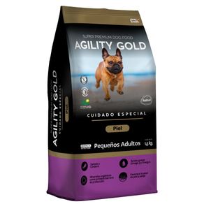 Alimento-Perro-Agility-Gold-Pequeños-Adultos-Piel-3Kg